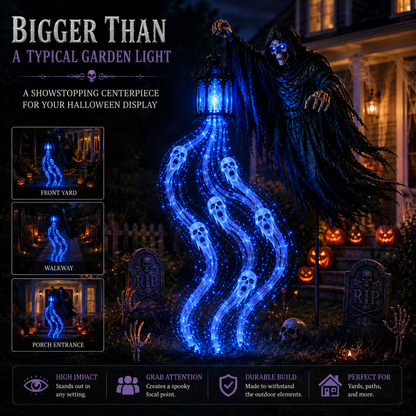 🎃 Today Only 49% OFF – 🎃 Halloween Soul Harvester Solar Garden Light – Rising Spirit Glow 👻
