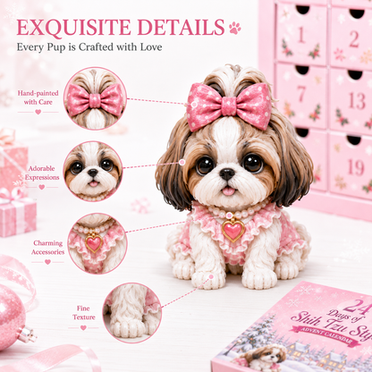 🎀24 Days of Shih Tzu Style Advent Calendar – 24 Unique Shih Tzu Collectibles ✨🐾