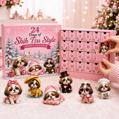 🎀24 Days of Shih Tzu Style Advent Calendar – 24 Unique Shih Tzu Collectibles ✨🐾