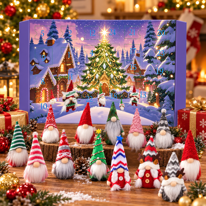 Gnome Advent Calendar 2026, 24 Days Christmas Countdown with 24 Gnomes