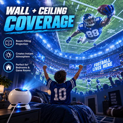 ✨🏈Football Game Day Projector for an Immersive Stadium Experience