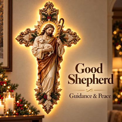 ✨ Holy Light Cross™ – Christmas Blessing Collection | Faith, Love & Protection for Your Home