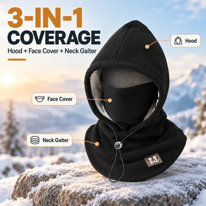 ❄️Winter Fleece Hood – 3-in-1 Warmth for Head, Face & Neck