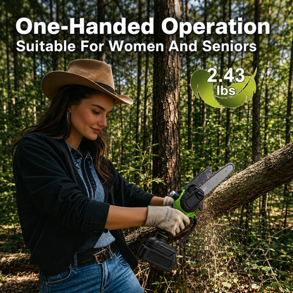 🌿 50% OFF 6-Inch Brushless Cordless Mini Chainsaw ⚡ Cut Faster & Easier