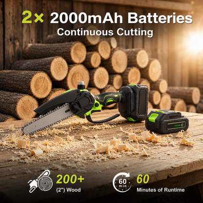 🌿 50% OFF 6-Inch Brushless Cordless Mini Chainsaw ⚡ Cut Faster & Easier