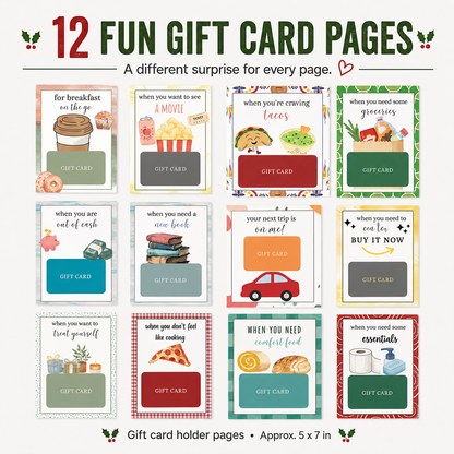 🔥 LIMITED-TIME 50% OFF 🎁 Christmas Gift Card Book