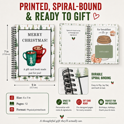 🔥 LIMITED-TIME 50% OFF 🎁 Christmas Gift Card Book