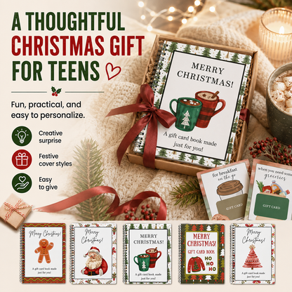 🔥 LIMITED-TIME 50% OFF 🎁 Christmas Gift Card Book