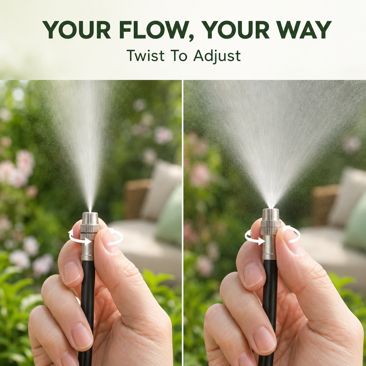 💧 360° Drip Irrigation Kit – DIY Watering for Garden & Pots