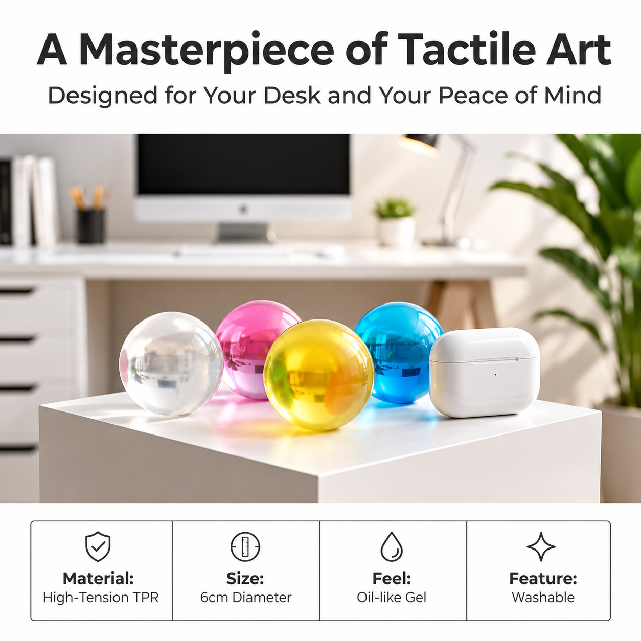 ⏳ FLASH SALE - 50% OFF TODAY | 🧼 Odorless Non-Stick Coconut Oil Fidget Ball 💎