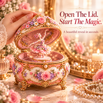 🌸🦋 50% OFF Floral Ballerina Music Box – A Romantic Keepsake With a Magical Butterfly Reveal