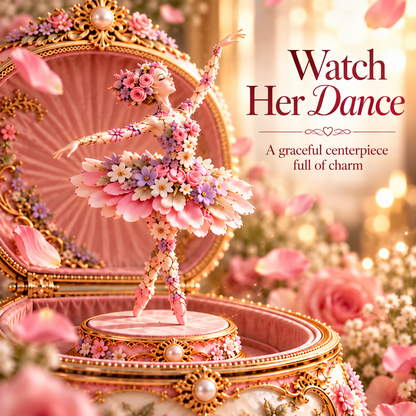 🌸🦋 50% OFF Floral Ballerina Music Box – A Romantic Keepsake With a Magical Butterfly Reveal