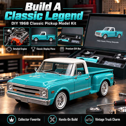 🔧 1968 Chevrolet C10 Stepside Model Kit - DIY Vintage Pickup Assembly 🛻