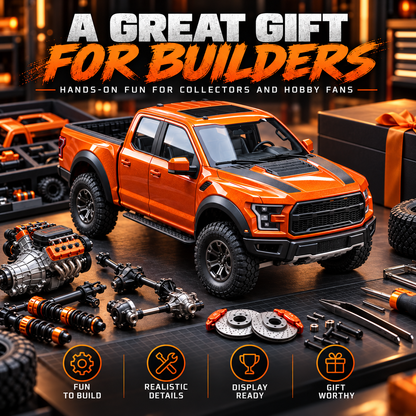 🔥🚙 DIY Off-Road Pickup Truck Model Kit – Build Your Own Detailed Display Truck
