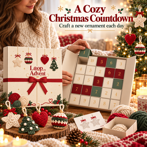 🎄 24-Day Crochet Christmas Advent Calendar – A New DIY Ornament Every Day🧶