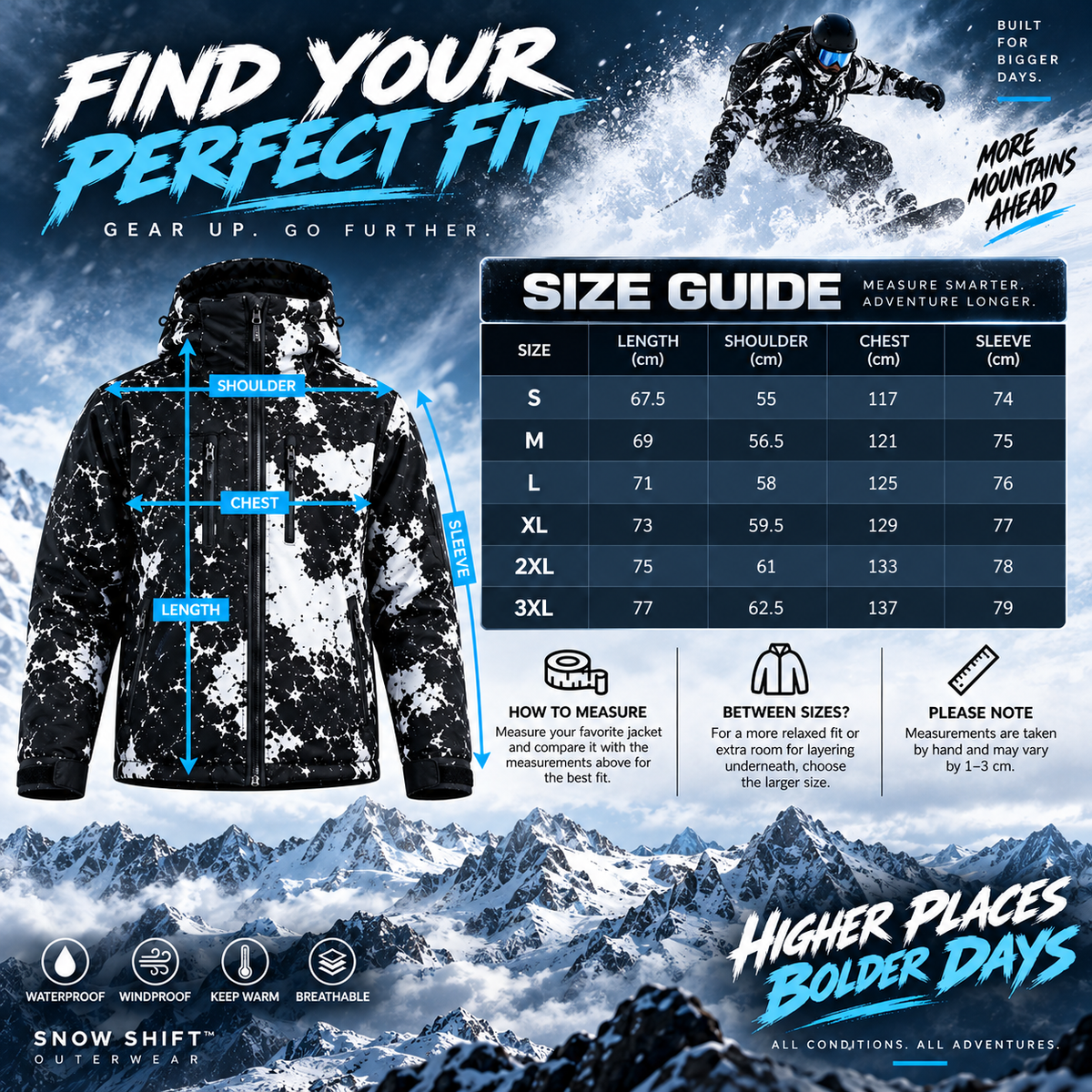❄️ Snow-Activated Jacket – Two Looks in One