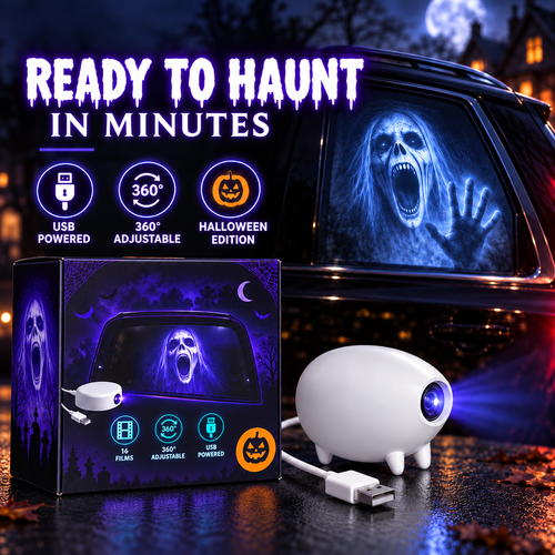 🎃 50% OFF Halloween Window Projector – Spooky Ghost Projection Decor With USB Powered Setup