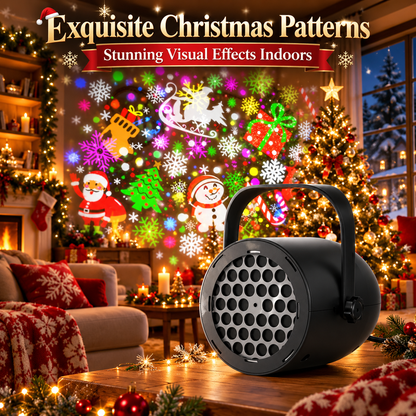 🎄 Christmas Projector Light with USB Power & Holiday Patterns ✨