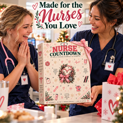 🎄 CareHero™ 24-Day Nurse Advent Calendar – Christmas Countdown Gift for Nurses 🩺🎁