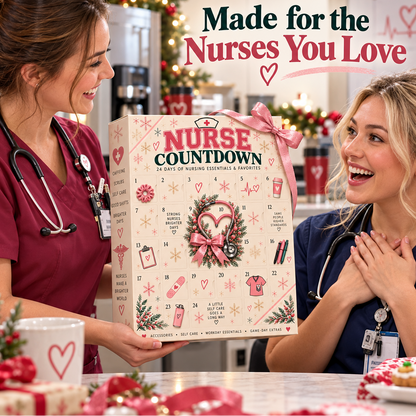 🎄 CareHero™ 24-Day Nurse Advent Calendar – Christmas Countdown Gift for Nurses 🩺🎁