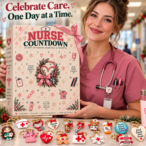 🎄 CareHero™ 24-Day Nurse Advent Calendar – Christmas Countdown Gift for Nurses 🩺🎁