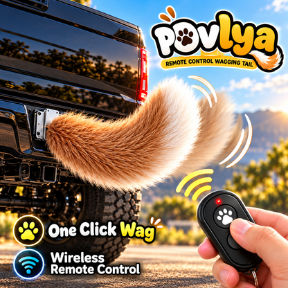😂 Remote Control Wagging Car Tail ✨ Your Car Can Wag Its Tail Too!