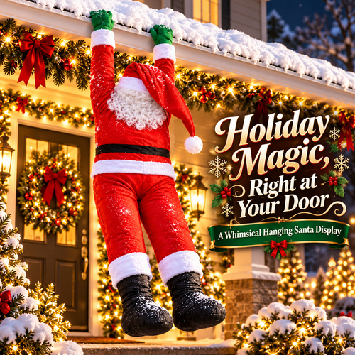 🎄 Hanging Santa Claus Decoration ✨ Bring Christmas Magic to Your Home