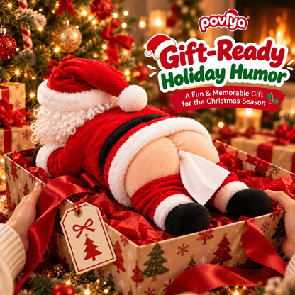 🎅 Funny Santa Butt Tissue Box 😂 The Cheekiest Christmas Decor Ever!