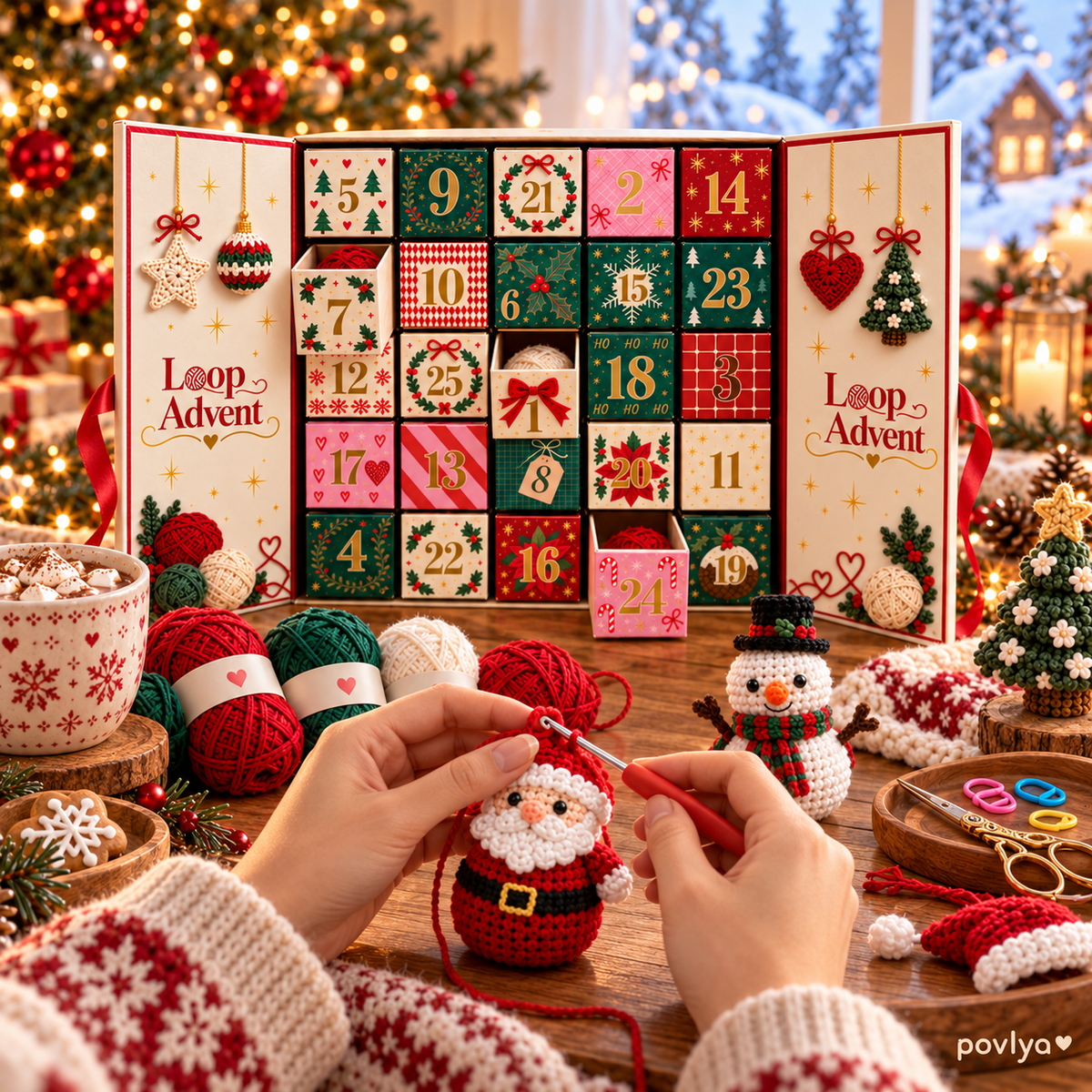 🎄 2026 Limited Edition Crochet Advent Calendar 🧶 24 Days of Collectible Cuteness!