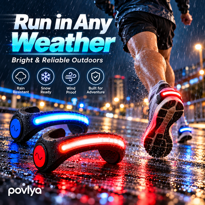 🏃 LED Shoe Heel Lights ✨ Stay Visible on Every Night Run