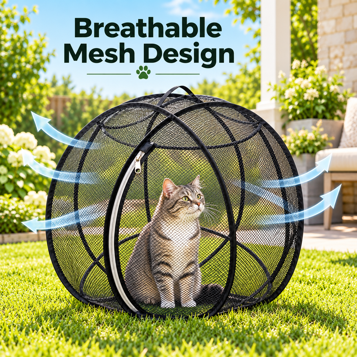 🐱 Pop-Up Cat Playpen 🌿 Fresh Air, Safe Space, Happy Cat