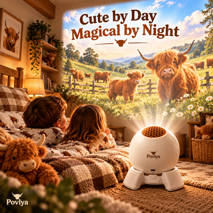 🐮 Highland Cow Farm Projector ✨ Bring Country Charm Into Your Home
