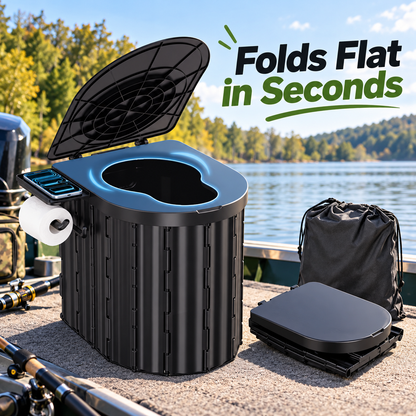 🏕️Portable Outdoor Folding Toilet 🚽 Perfect for Camping, Travel & Outdoors