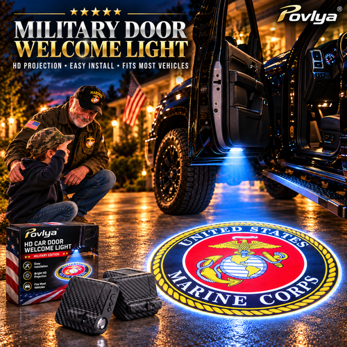 🚗🎖️ Military Honor Car Door Projection Light