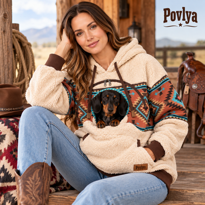 🤠 Western Cowboy Pet Carrier Jumpsuit – Keep Your Pet Close & Cozy