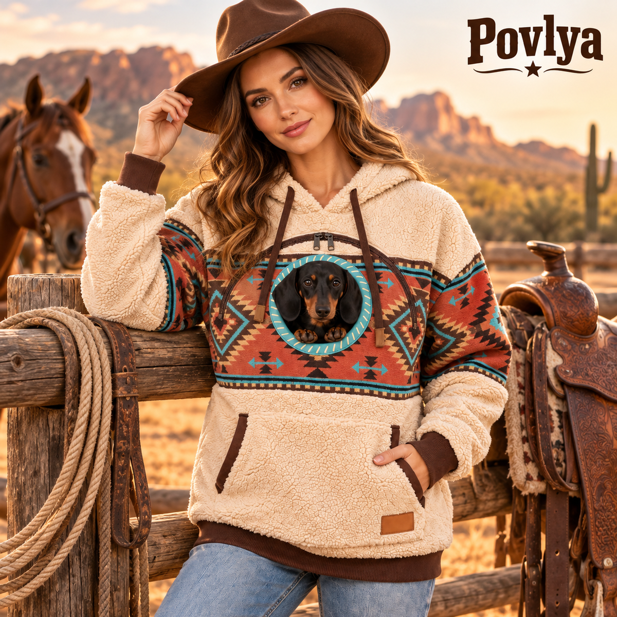 🤠 Western Cowboy Pet Carrier Jumpsuit – Keep Your Pet Close & Cozy