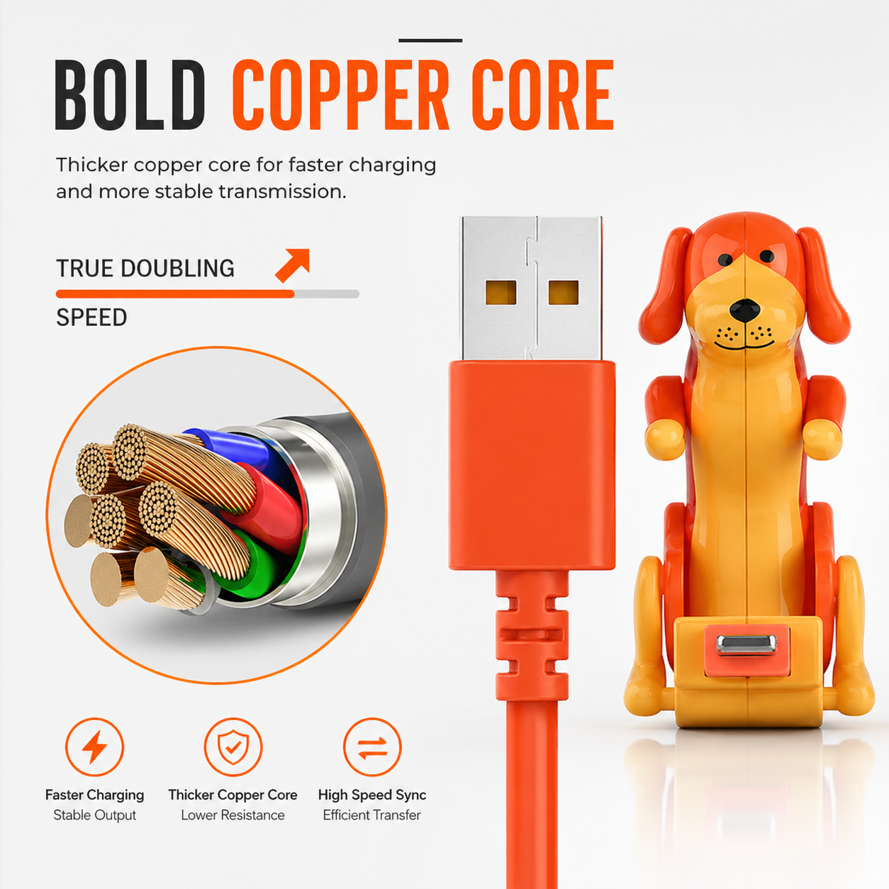 🐶Funny Humping Dog Fast Charger Cable