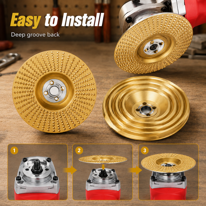 🪵 Wood Grinding Wheel – Stop Sanding by Hand & Carve Like a Pro! 🔥