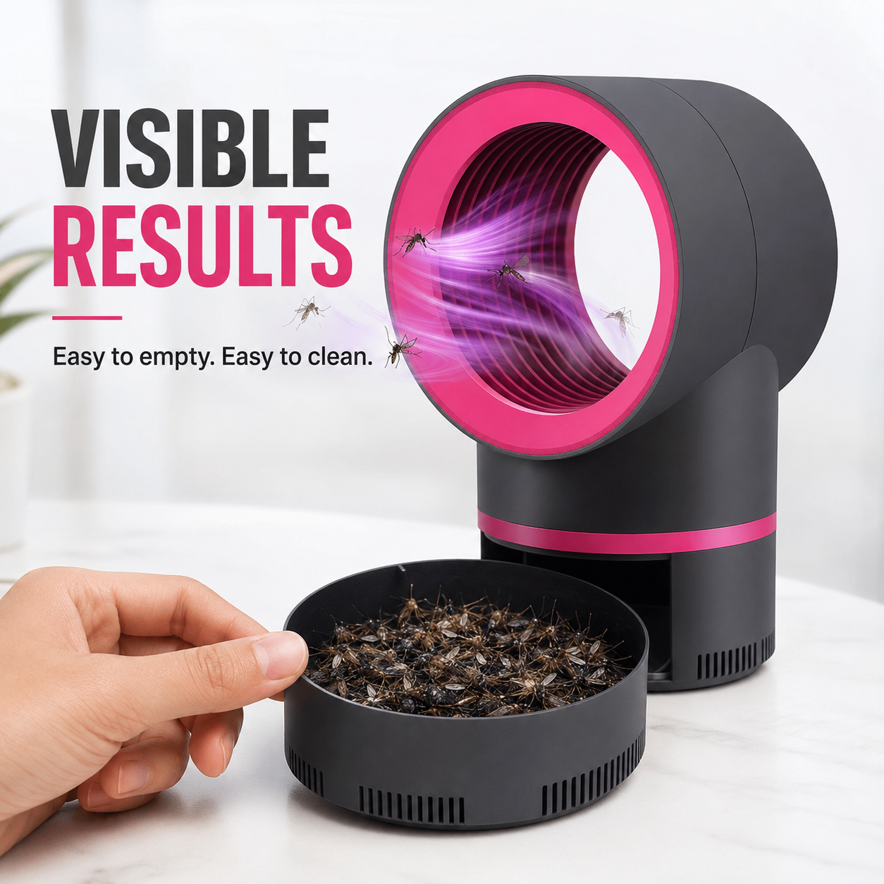 🦟🛡️ Powerful USB Mosquito Trap – Strong Suction & Quiet