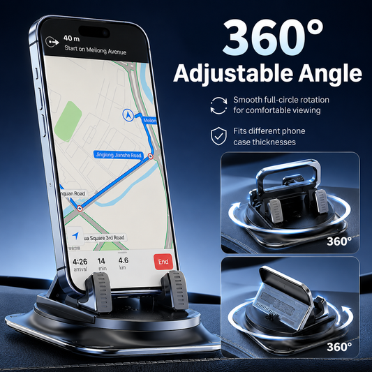 🔥LAST DAY 55% OFF 🔥 360° Stable Car Phone Mount for Dashboard & Windshield