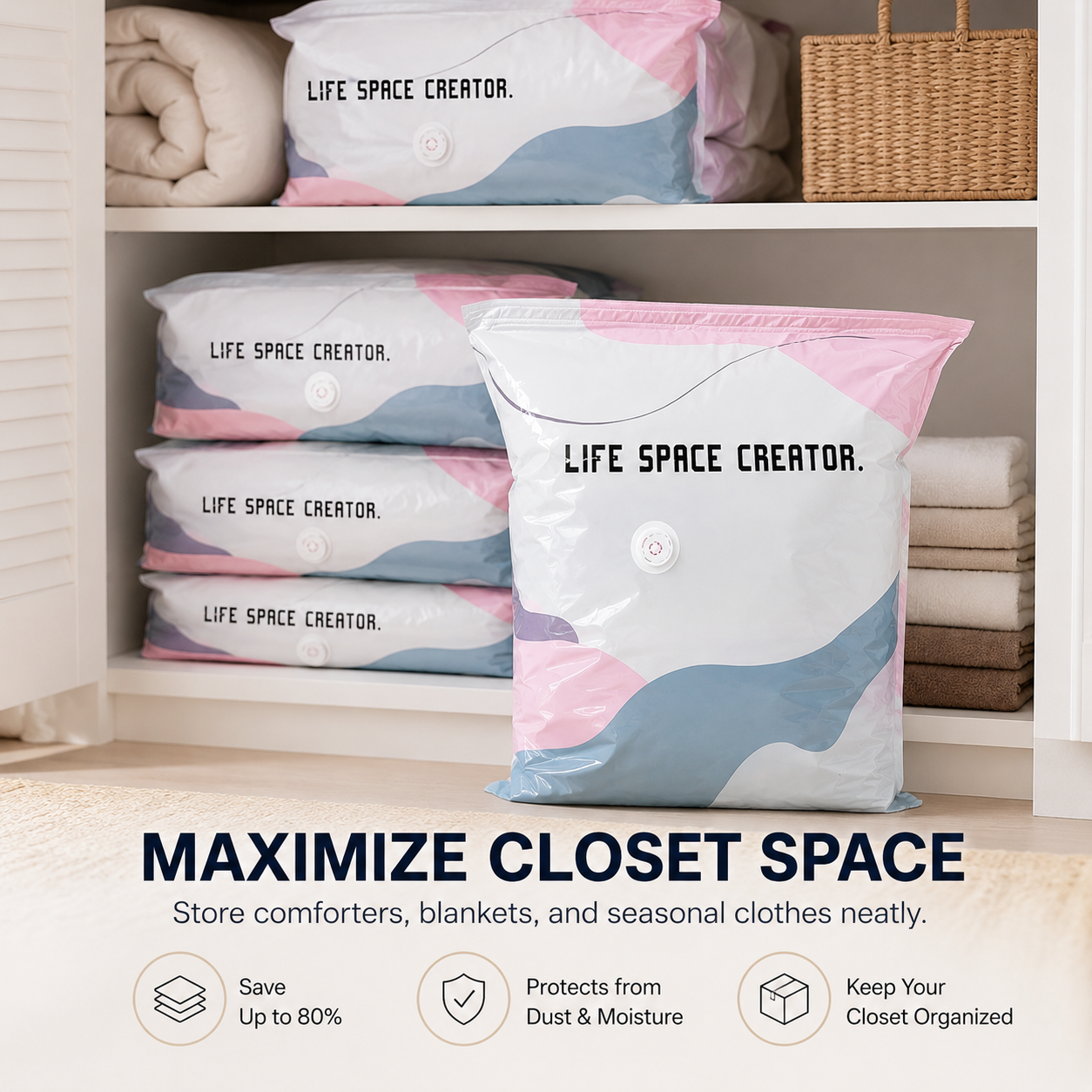 🔥HOT SALE✨ No-Pump Space Saving Storage Bags