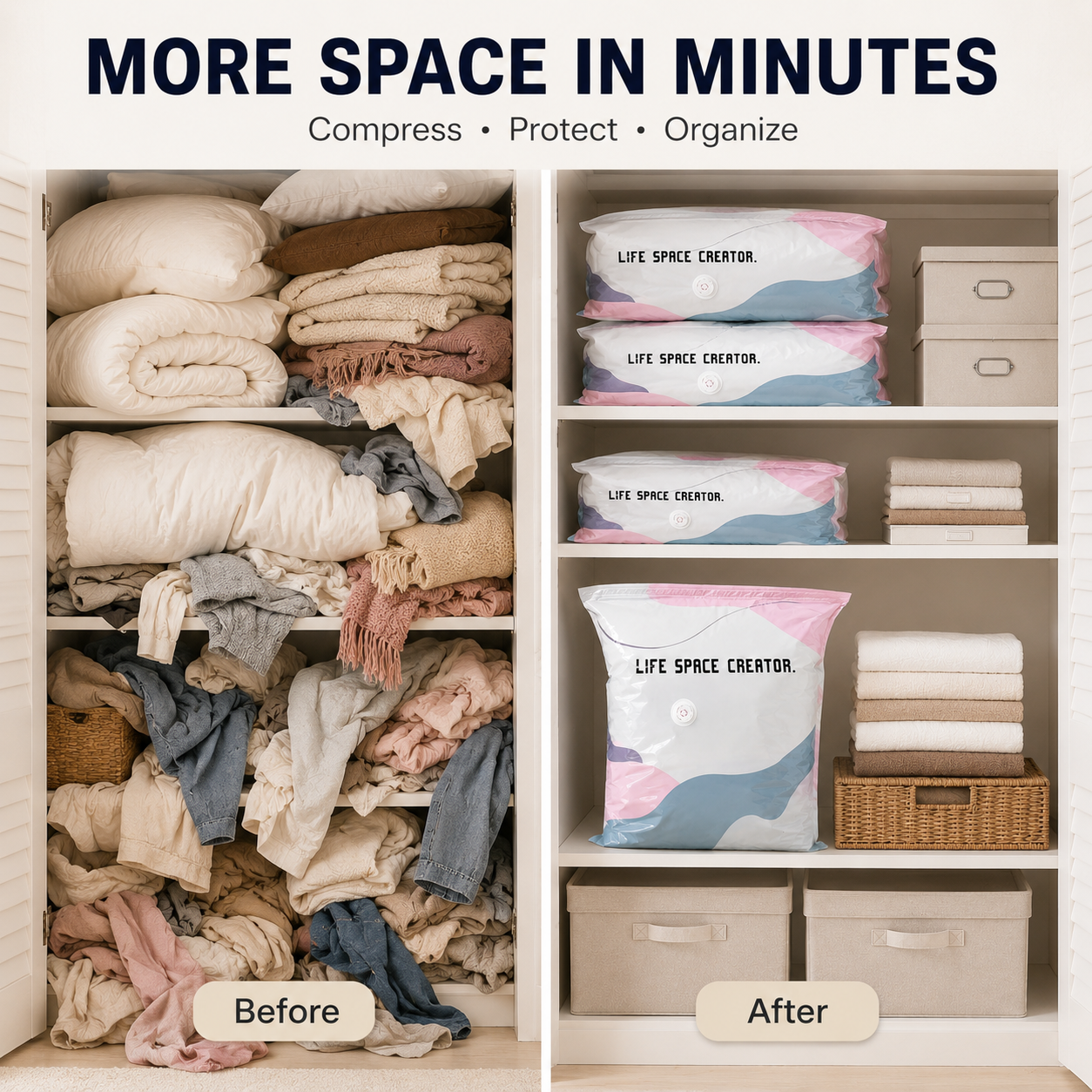 🔥HOT SALE✨ No-Pump Space Saving Storage Bags