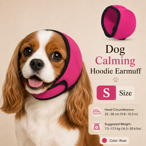 🐶 Dog Calming Hoodie & Waterproof Earmuff - Anxiety Relief Headwear 🎧