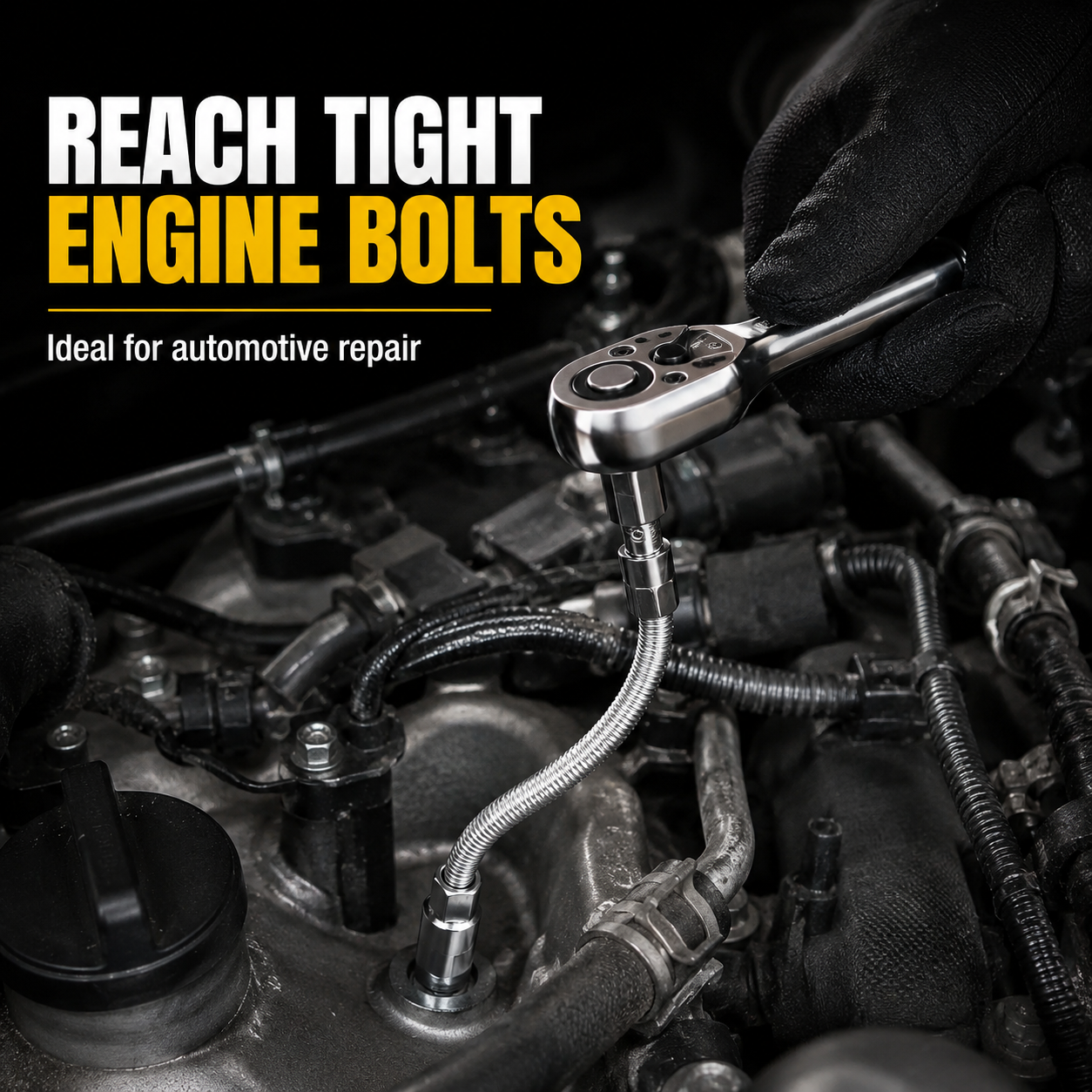 🚗50% OFF TODAY🔧 Flexible Shaft Socket Tool for Tight Spaces⚡Bends Twists & Reaches Anywhere