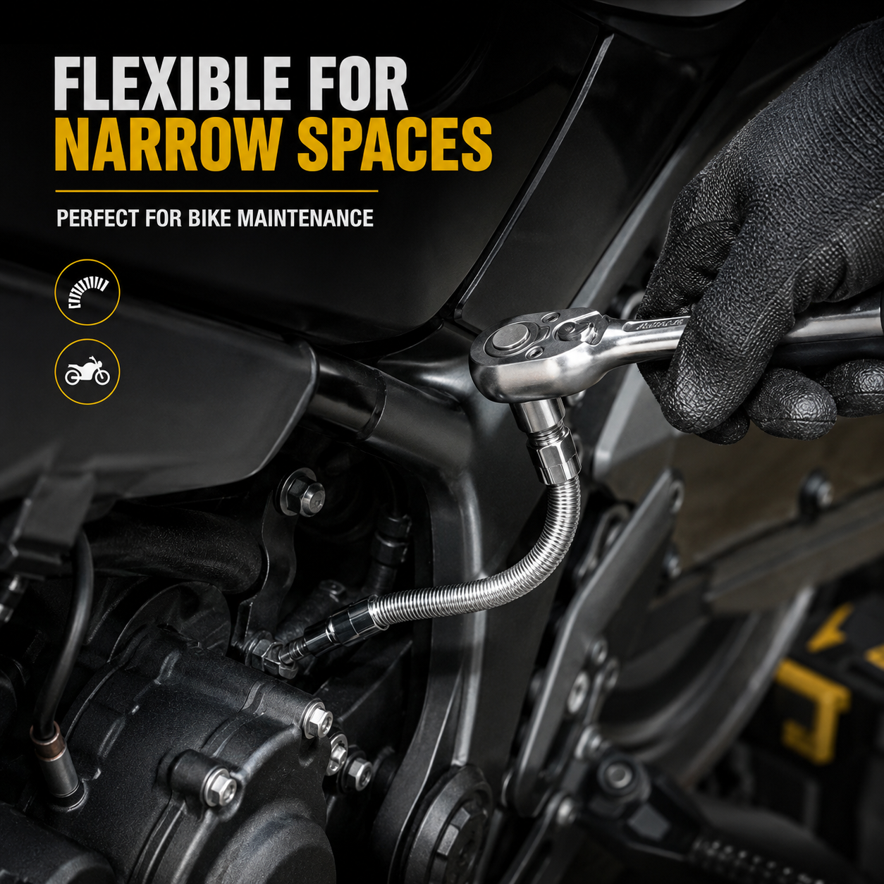 🚗50% OFF TODAY🔧 Flexible Shaft Socket Tool for Tight Spaces⚡Bends Twists & Reaches Anywhere