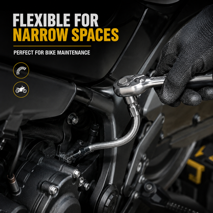 🚗50% OFF TODAY🔧 Flexible Shaft Socket Tool for Tight Spaces⚡Bends Twists & Reaches Anywhere