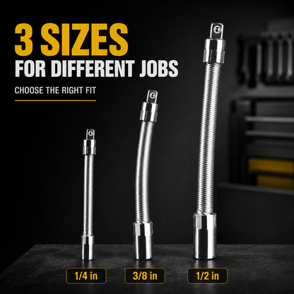 🚗50% OFF TODAY🔧 Flexible Shaft Socket Tool for Tight Spaces⚡Bends Twists & Reaches Anywhere