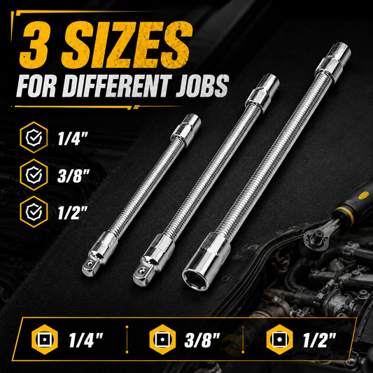 🚗50% OFF TODAY🔧 Flexible Shaft Socket Tool for Tight Spaces⚡Bends Twists & Reaches Anywhere