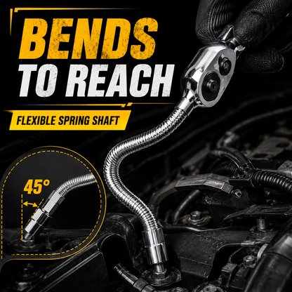 🚗50% OFF TODAY🔧 Flexible Shaft Socket Tool for Tight Spaces⚡Bends Twists & Reaches Anywhere