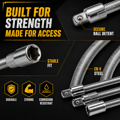 🚗50% OFF TODAY🔧 Flexible Shaft Socket Tool for Tight Spaces⚡Bends Twists & Reaches Anywhere